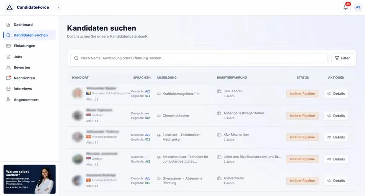 Kandidatensuche